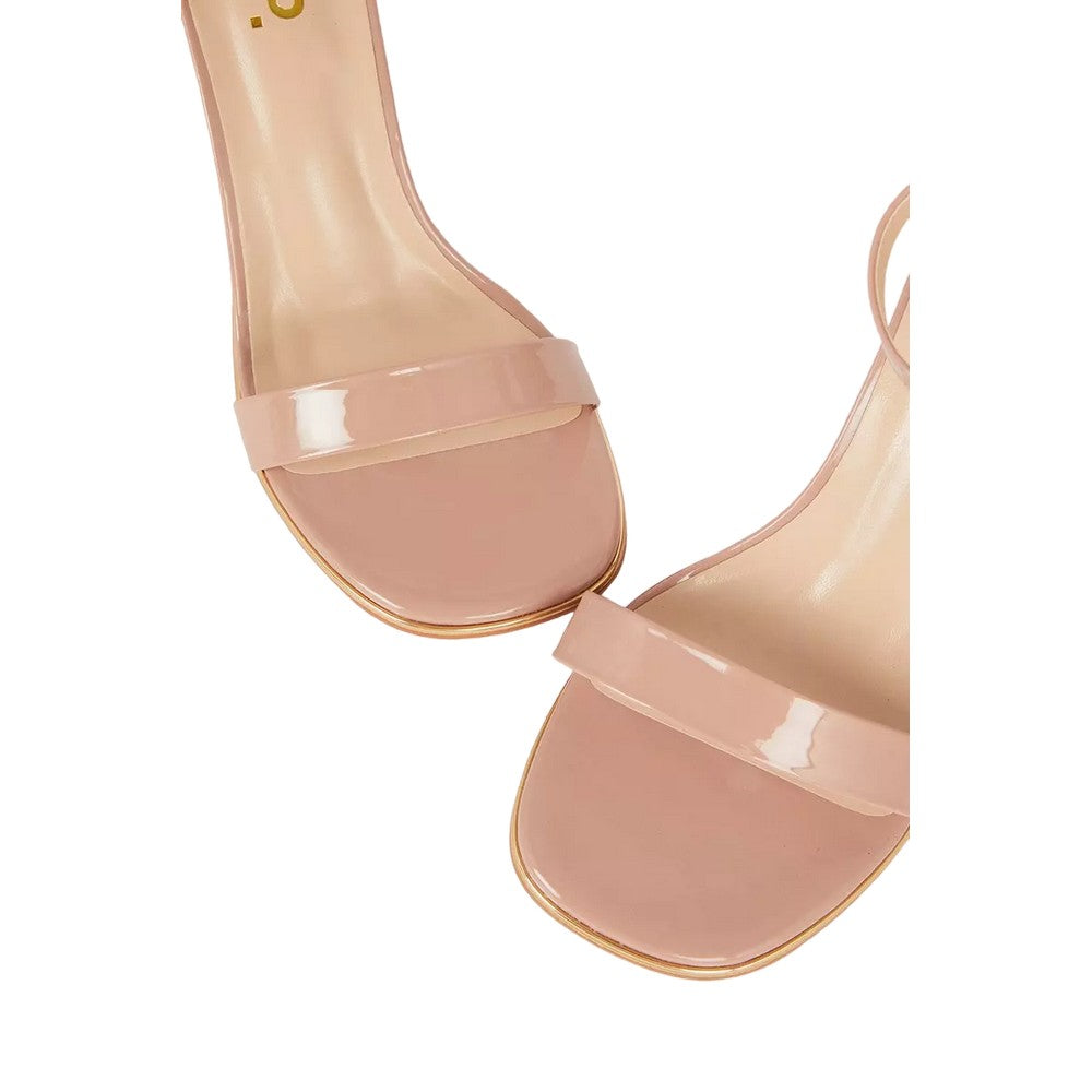 Taupe - Side - Dorothy Perkins Womens-Ladies Sweetie Extra Wide Block Heel Sandals