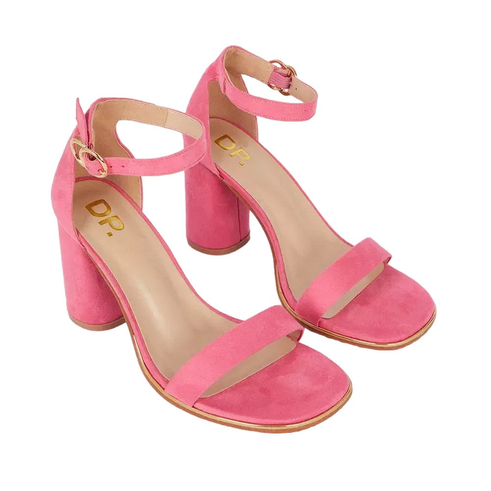 Pink - Front - Dorothy Perkins Womens-Ladies Sweetie Extra Wide Block Heel Sandals