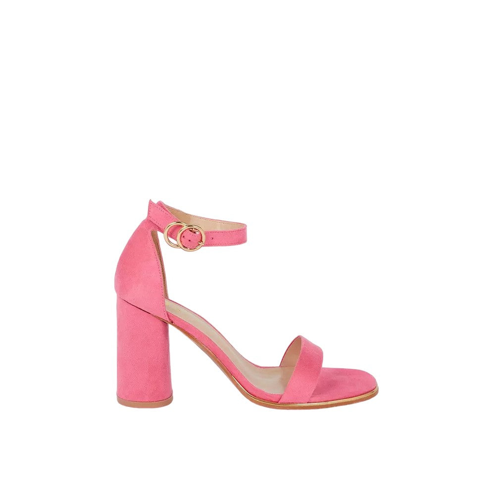 Pink - Back - Dorothy Perkins Womens-Ladies Sweetie Extra Wide Block Heel Sandals