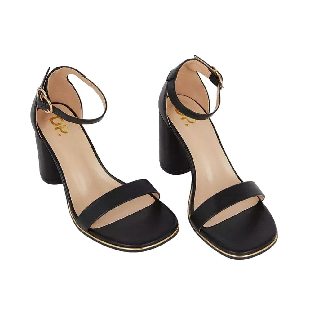 Black - Front - Dorothy Perkins Womens-Ladies Sweetie Extra Wide Block Heel Sandals
