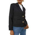 Black - Side - Dorothy Perkins Womens-Ladies Patch Pocket Blazer