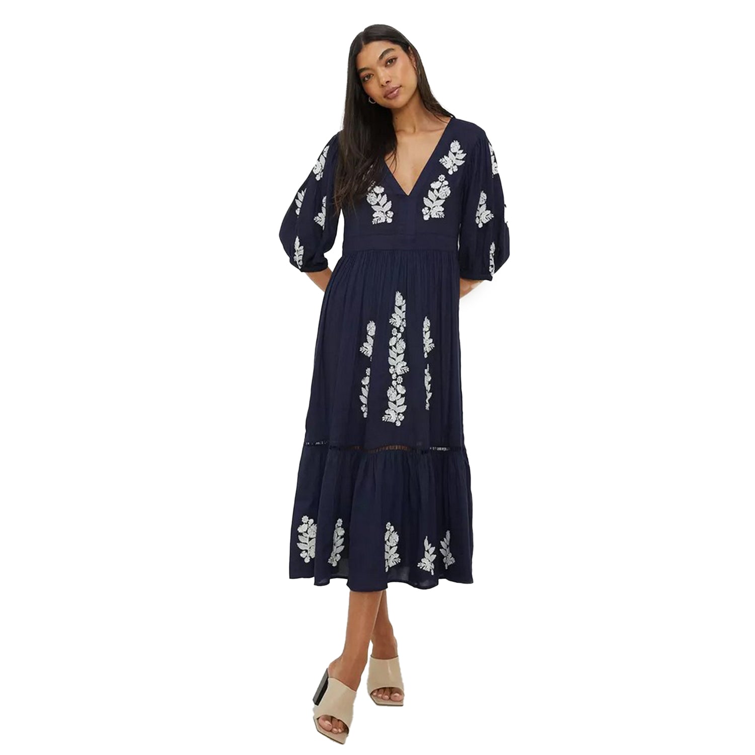 Dorothy Perkins Womens/Ladies Embroidered Midi Dress – Universal Textiles