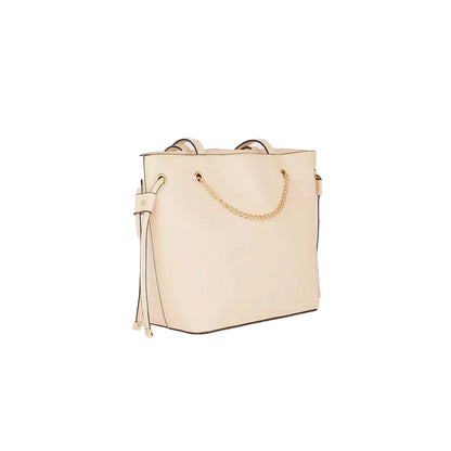 Cream - Back - Faith Womens-Ladies Alice Chain Detail Tote Bag