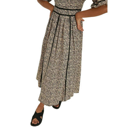 Monochrome - Side - Dorothy Perkins Womens-Ladies Trim Detail Puffed Midi Dress