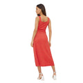 Red - Back - Dorothy Perkins Womens-Ladies Spotted Strappy Petite Midi Dress