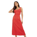 Red - Front - Dorothy Perkins Womens-Ladies Spotted Strappy Petite Midi Dress