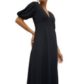 Black - Lifestyle - Dorothy Perkins Womens-Ladies Shirred Waist Midi Dress