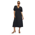 Black - Front - Dorothy Perkins Womens-Ladies Shirred Waist Midi Dress