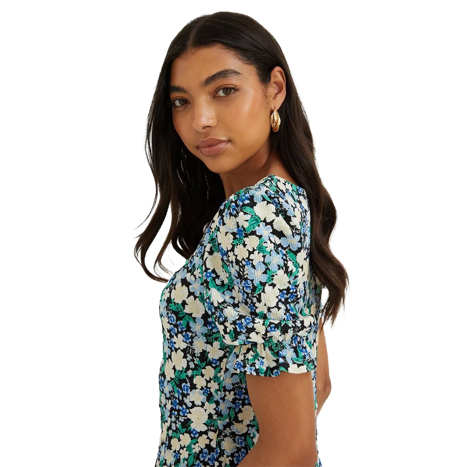 Multicoloured - Lifestyle - Dorothy Perkins Womens-Ladies Floral Sweetheart Midi Dress