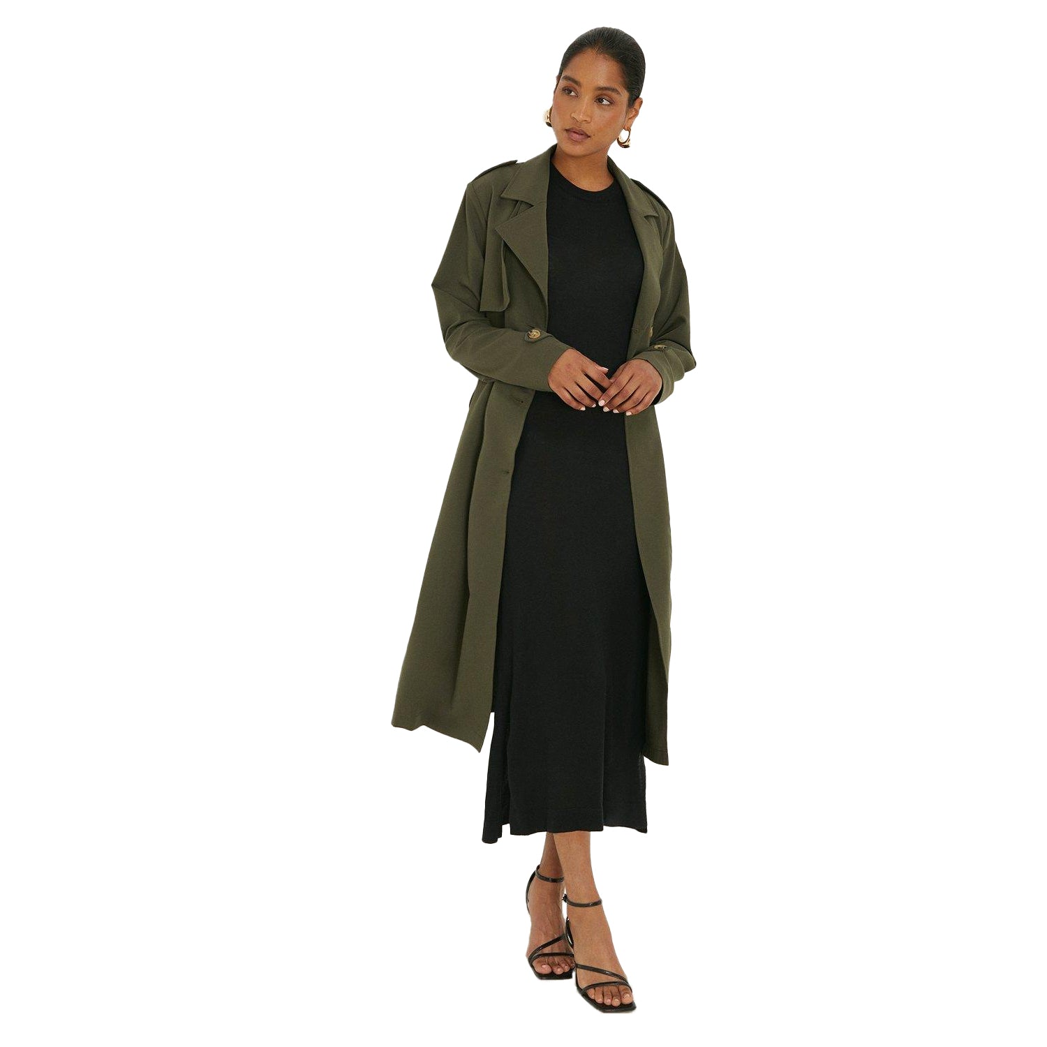 Khaki - Lifestyle - Dorothy Perkins Womens-Ladies Lightweight Trench Coat