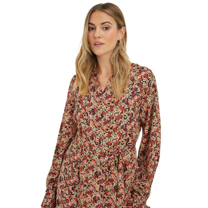 Multicoloured - Side - Dorothy Perkins Womens-Ladies Ditsy Print Belt Mini Dress