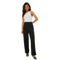 Black - Lifestyle - Dorothy Perkins Womens-Ladies Pleat Front Petite Straight Trousers