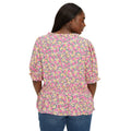 Pink - Back - Dorothy Perkins Womens-Ladies Floral Plus Blouse