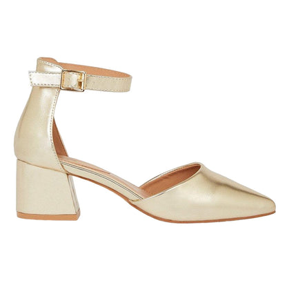 Gold - Back - Dorothy Perkins Womens-Ladies Ella Court Shoes