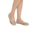 Rose Gold - Side - Good For The Sole Womens-Ladies Tammy Sparkle Ballerina Flats