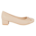 Blush - Back - Good For The Sole Womens-Ladies Talia Block Heel Ballerina Flats