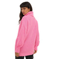 Pink - Back - Dorothy Perkins Womens-Ladies Chunky Knit Roll Neck Longline Jumper