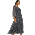Black - Lifestyle - Dorothy Perkins Womens-Ladies Ditsy Print Chiffon Square Neck Midi Dress