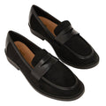 Natural Black - Front - Dorothy Perkins Womens-Ladies Luna Structured Penny Loafers