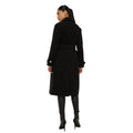 Black - Back - Dorothy Perkins Womens-Ladies Longline Belt Petite Coat
