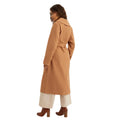 Camel - Back - Dorothy Perkins Womens-Ladies Wrap Petite Longline Coat