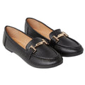 Black - Front - Good For The Sole Womens-Ladies Nelly Loafers