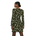 Khaki Green - Back - Dorothy Perkins Womens-Ladies Floral Mini Dress
