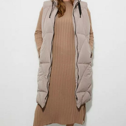 Mink - Lifestyle - Dorothy Perkins Womens-Ladies Hooded Padded Longline Gilet
