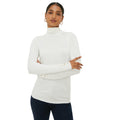 Ivory - Front - Dorothy Perkins Womens-Ladies Roll Neck Jumper