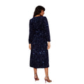 Cobalt - Side - Dorothy Perkins Womens-Ladies Sequin Velvet Wrap Petite Midi Dress