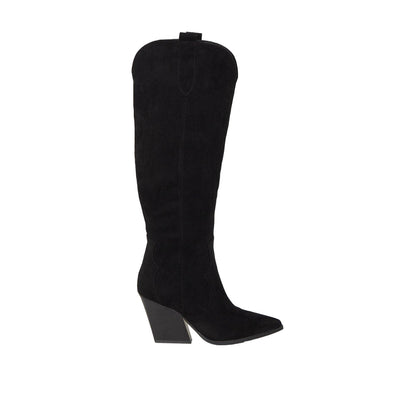 Natural Black - Back - Dorothy Perkins Womens-Ladies Kavita Knee-High Western Boots