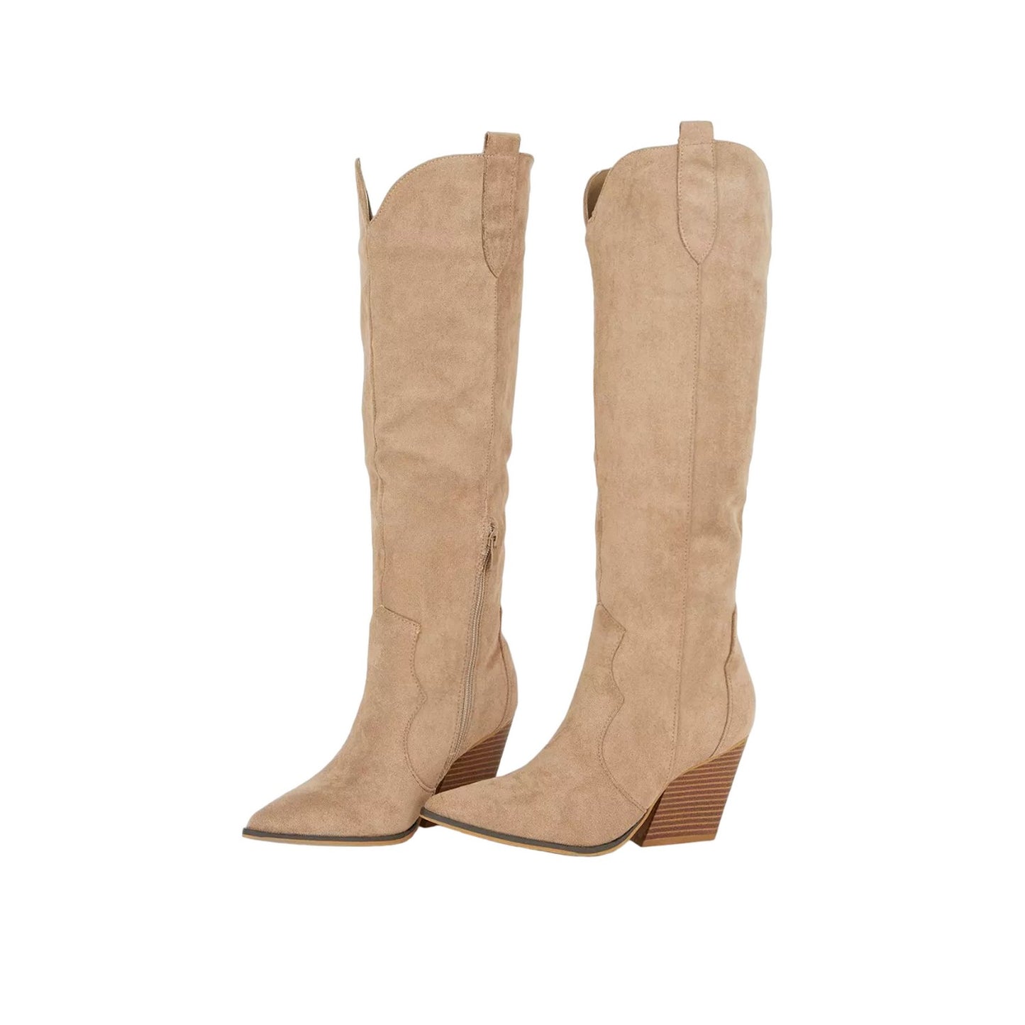 Natural Black - Lifestyle - Dorothy Perkins Womens-Ladies Kavita Knee-High Western Boots