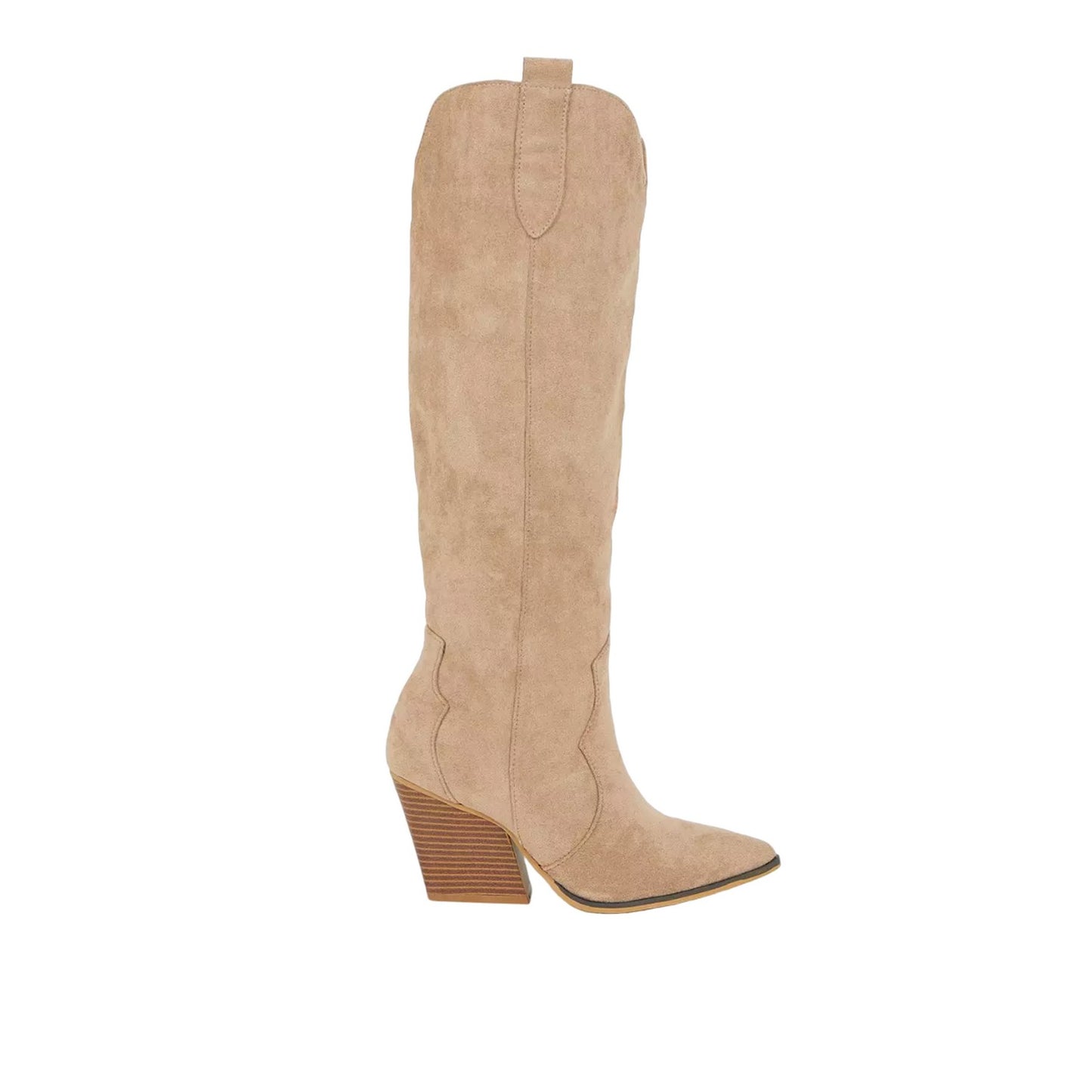 Natural Black - Pack Shot - Dorothy Perkins Womens-Ladies Kavita Knee-High Western Boots