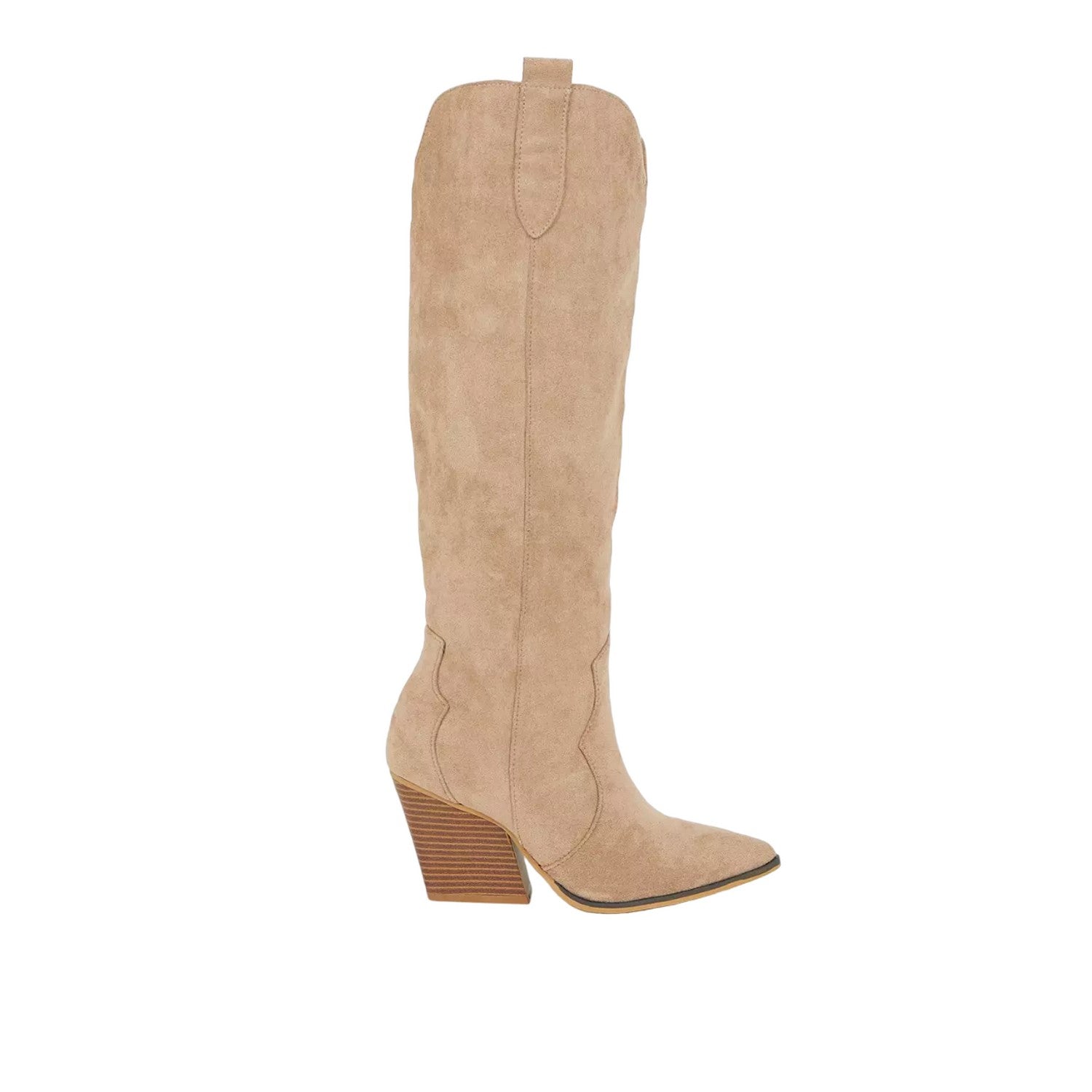 Natural Black - Pack Shot - Dorothy Perkins Womens-Ladies Kavita Knee-High Western Boots