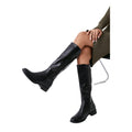 Black - Side - Dorothy Perkins Womens-Ladies Karla Knee-High Riding Boots