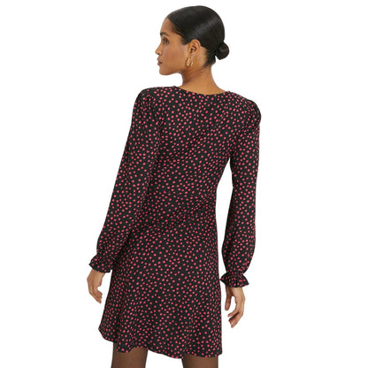 Pink - Back - Dorothy Perkins Womens-Ladies Spotted Mini Dress