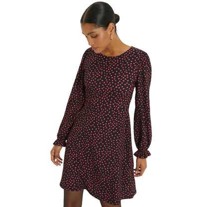Pink - Front - Dorothy Perkins Womens-Ladies Spotted Mini Dress