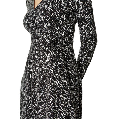 Black-White - Lifestyle - Dorothy Perkins Womens-Ladies Monochrome Wrap Midi Dress