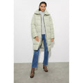 Sage - Pack Shot - Dorothy Perkins Womens-Ladies Padded Tall Long Coat