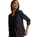 Black - Lifestyle - Dorothy Perkins Womens-Ladies Petite Ruched Blazer