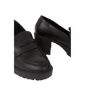 Black - Side - Dorothy Perkins Womens-Ladies Lenny Wide Heeled Loafers