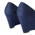 Navy - Side - Dorothy Perkins Womens-Ladies Duke Wedge Court Shoes