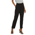 Black - Front - Dorothy Perkins Womens-Ladies Pleated Front Slim Leg Trousers