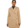 Camel - Side - Dorothy Perkins Womens-Ladies Maxi Double-Breasted Coat