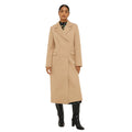 Camel - Front - Dorothy Perkins Womens-Ladies Maxi Double-Breasted Coat