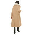 Camel - Back - Dorothy Perkins Womens-Ladies Faux Fur Trim Single-Breasted Coat