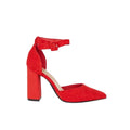 Red - Front - Dorothy Perkins Womens-Ladies Edie Two Part Court Shoes