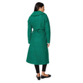 Green - Back - Dorothy Perkins Womens-Ladies Bouclé Wrap Longline Coat