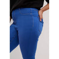 Bright Blue - Side - Dorothy Perkins Womens-Ladies Frankie Plus Jeans