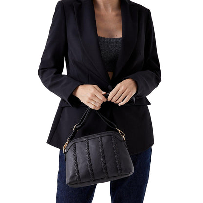 Black - Lifestyle - Dorothy Perkins Womens-Ladies Donna Plaited Crossbody Bag